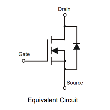 2N7002 Equivalent Circuit